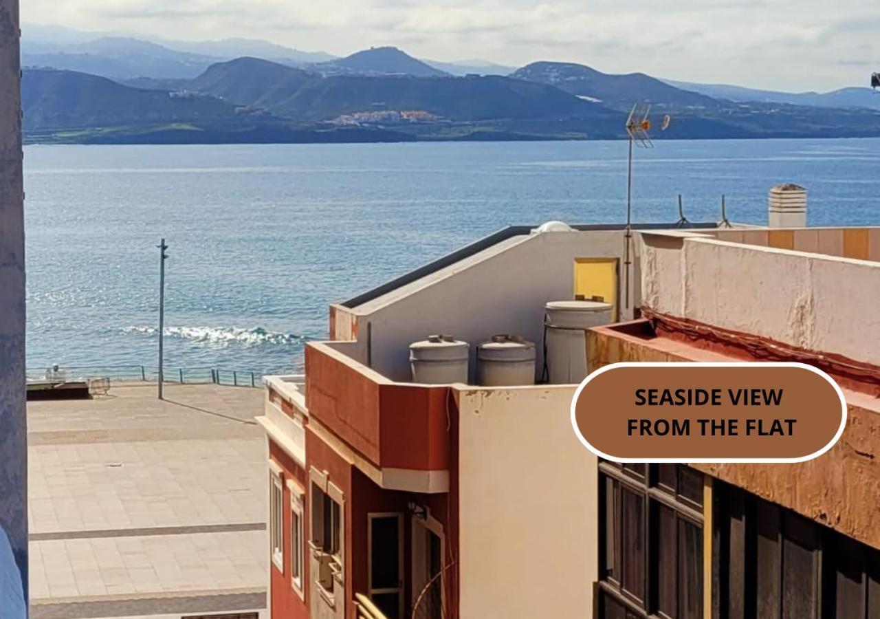 Casita Canaria Playa Beachfront Access & Lateral Ocean View With Terrace Las Palmas de Gran Canaria Eksteriør bilde
